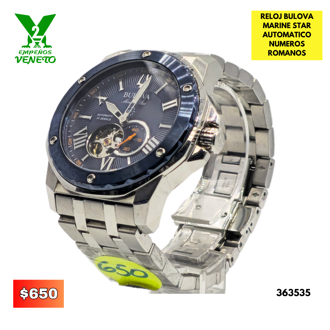 RELOJ BULOVA MARINE STAR AUTOMATICO 363535
