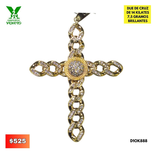 DIJE DE CRUZ DE 14 K D10K888