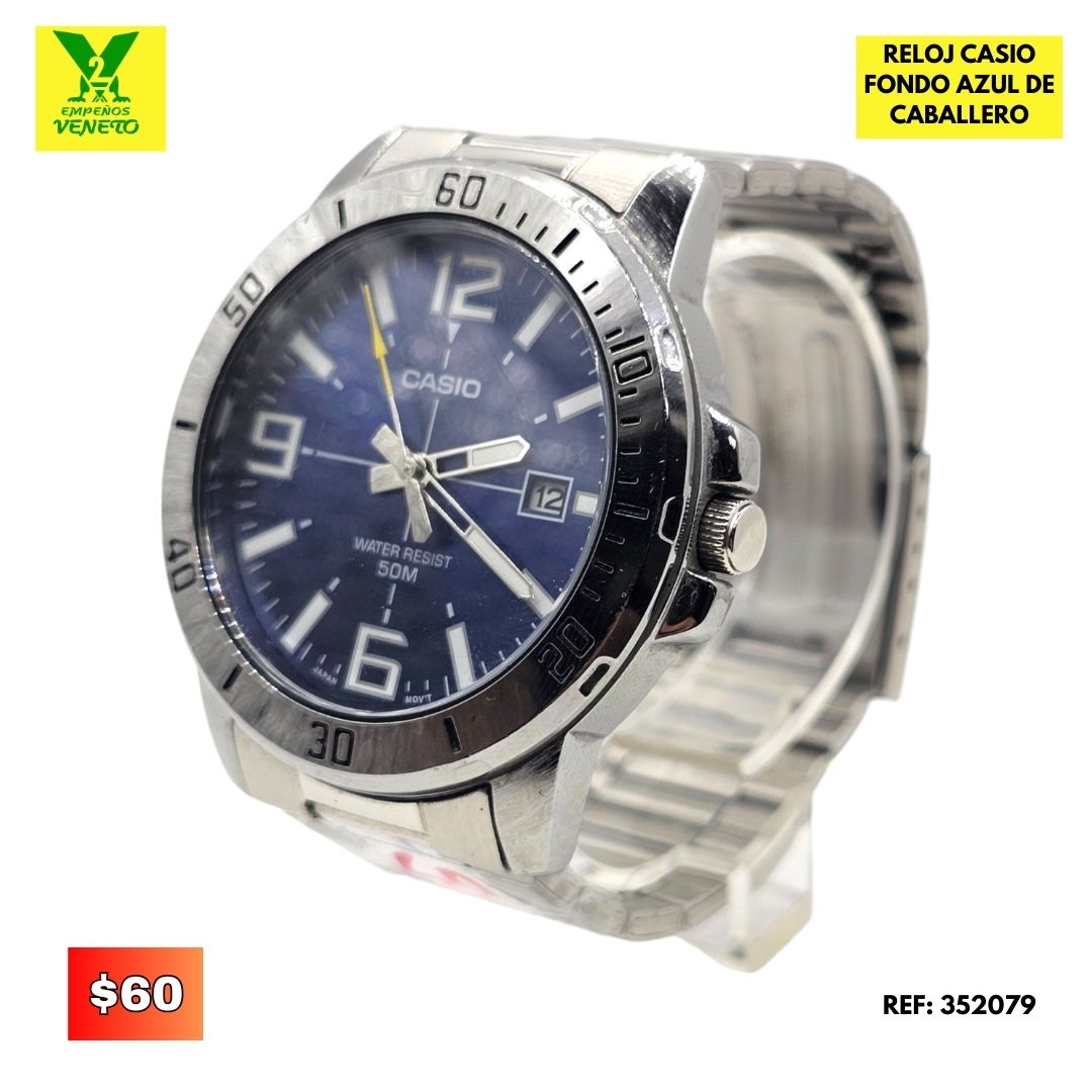 RELOJ CASIO FONDO AZUL 352079