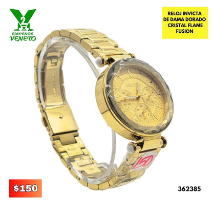RELOJ INVICTA DE DAMA DORADO 362385