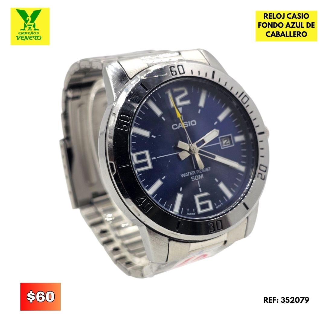 RELOJ CASIO FONDO AZUL 352079