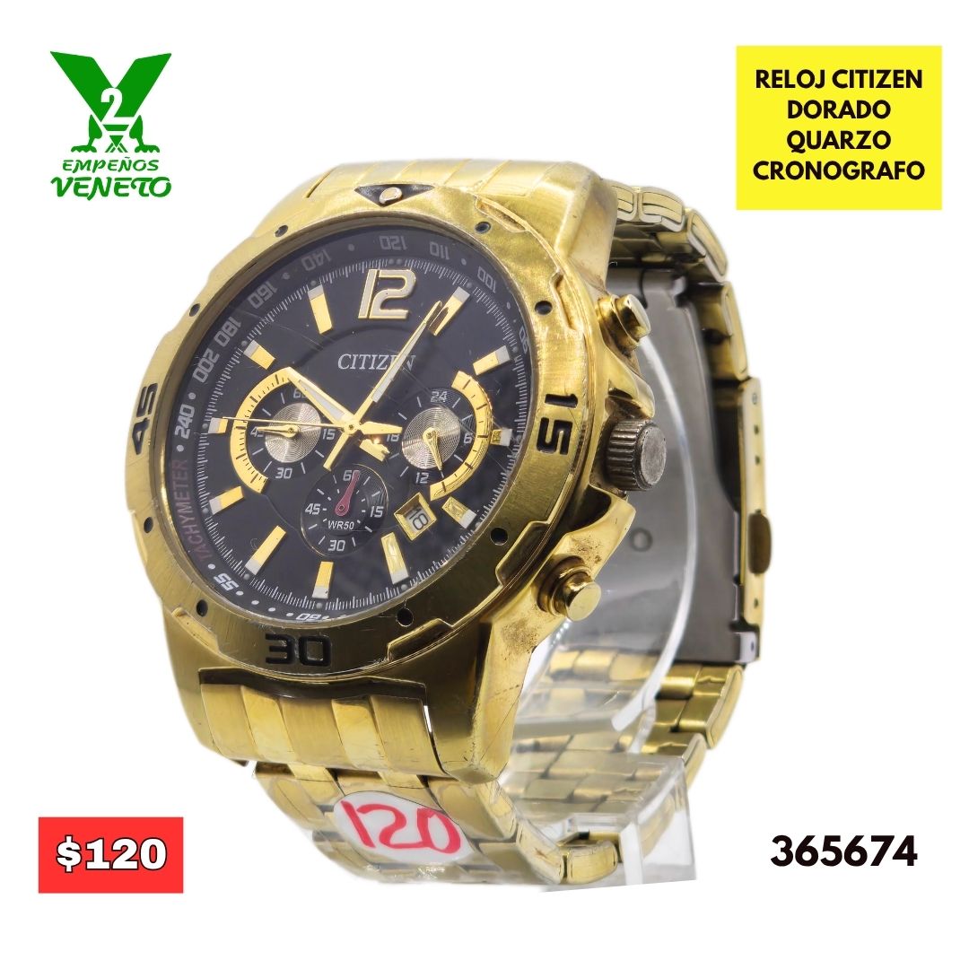 RELOJ CITIZEN DORADO 365674