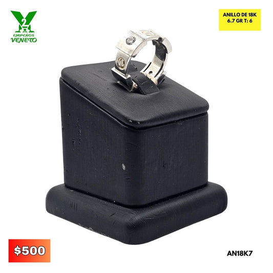 ANILLO DE 18K DIAMANTES AN18K7