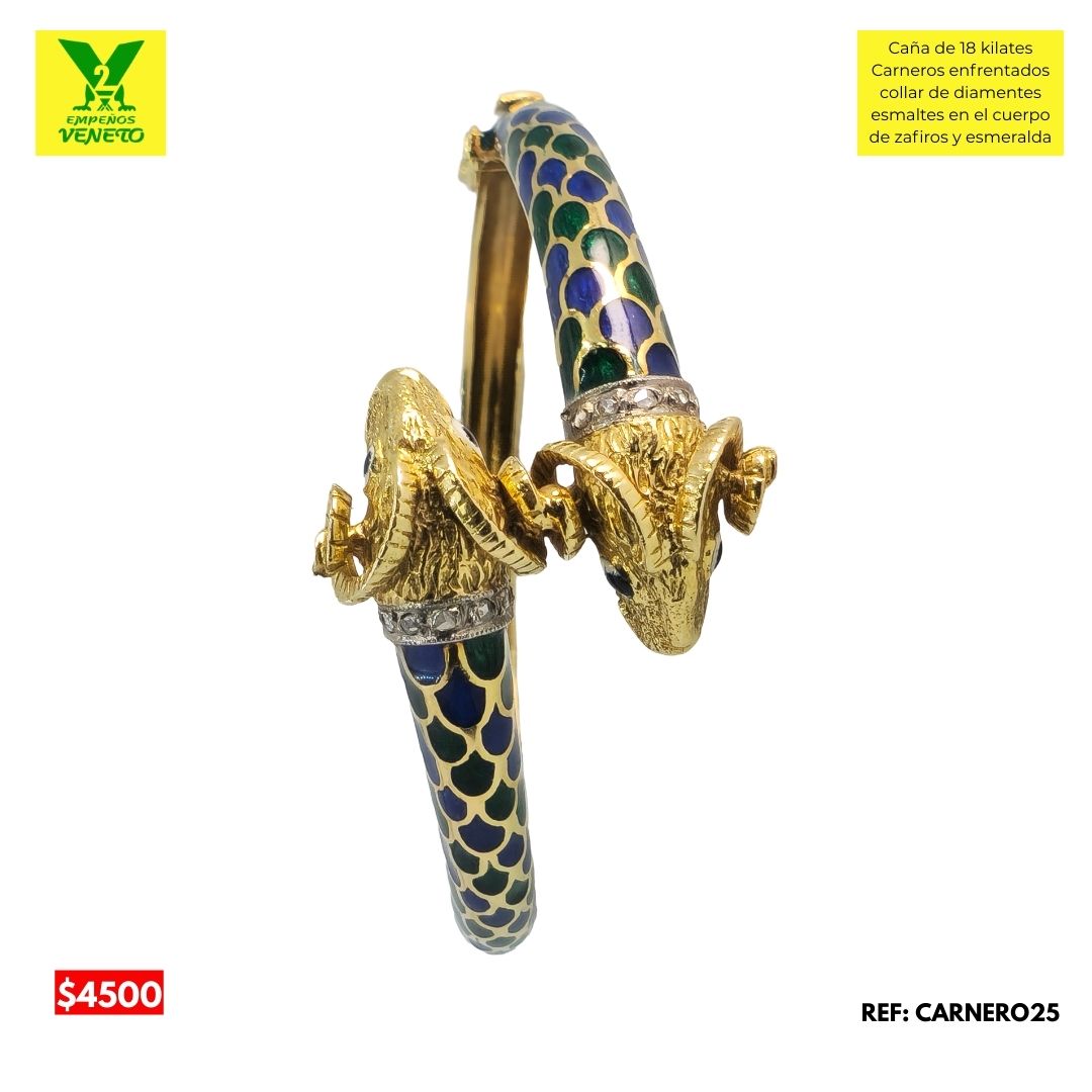 PULSERA DE 18 KILATES DE CARNEROS