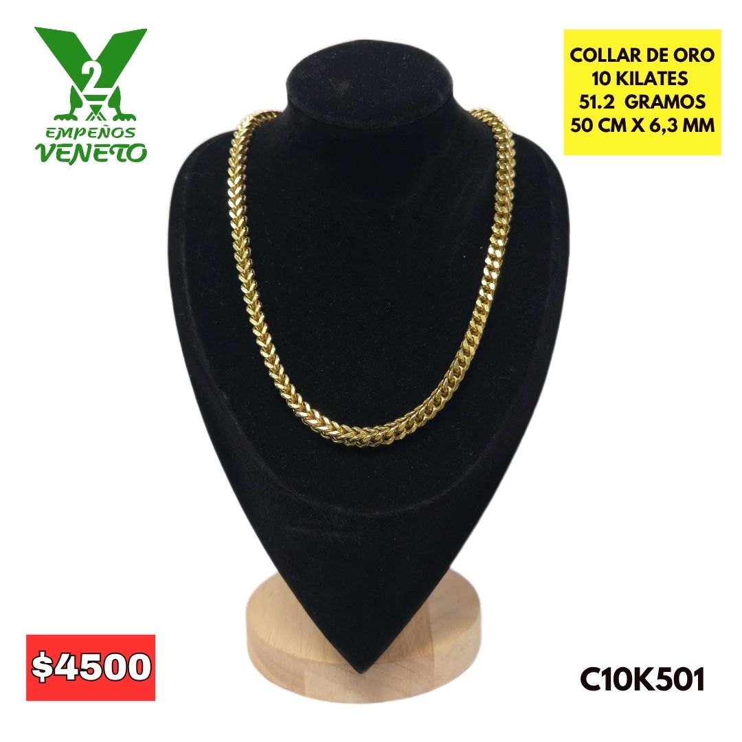 COLLAR DE ORO DE 10 KILATES C10K5001