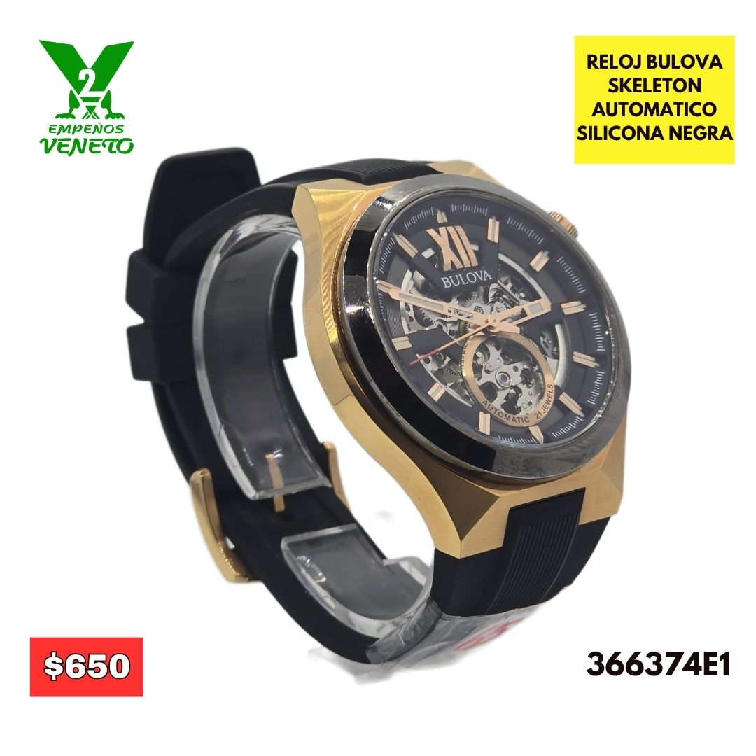 RELOJ BULOVA SKELETON 366374E1