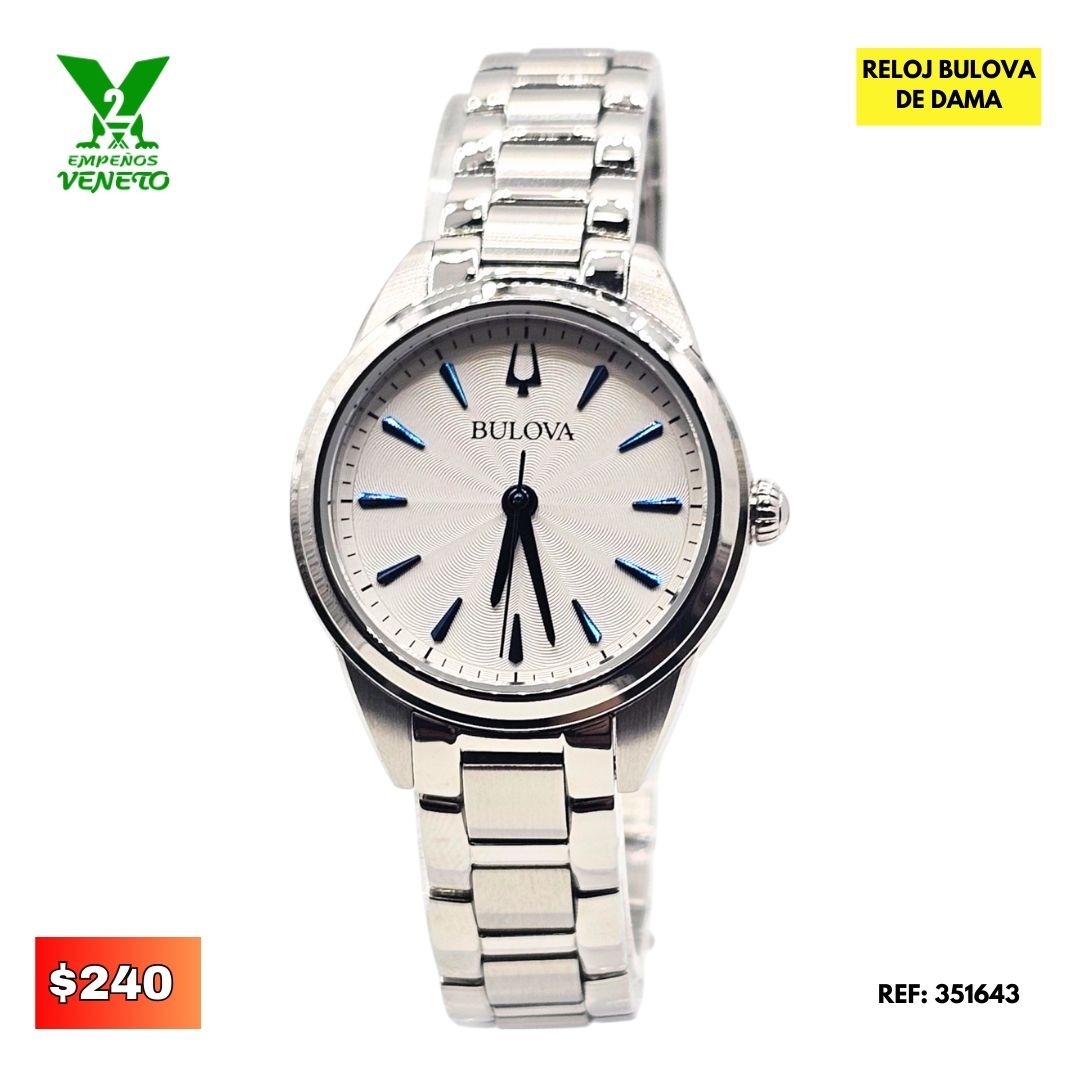 RELOJ BULOVA DE DAMA 351643