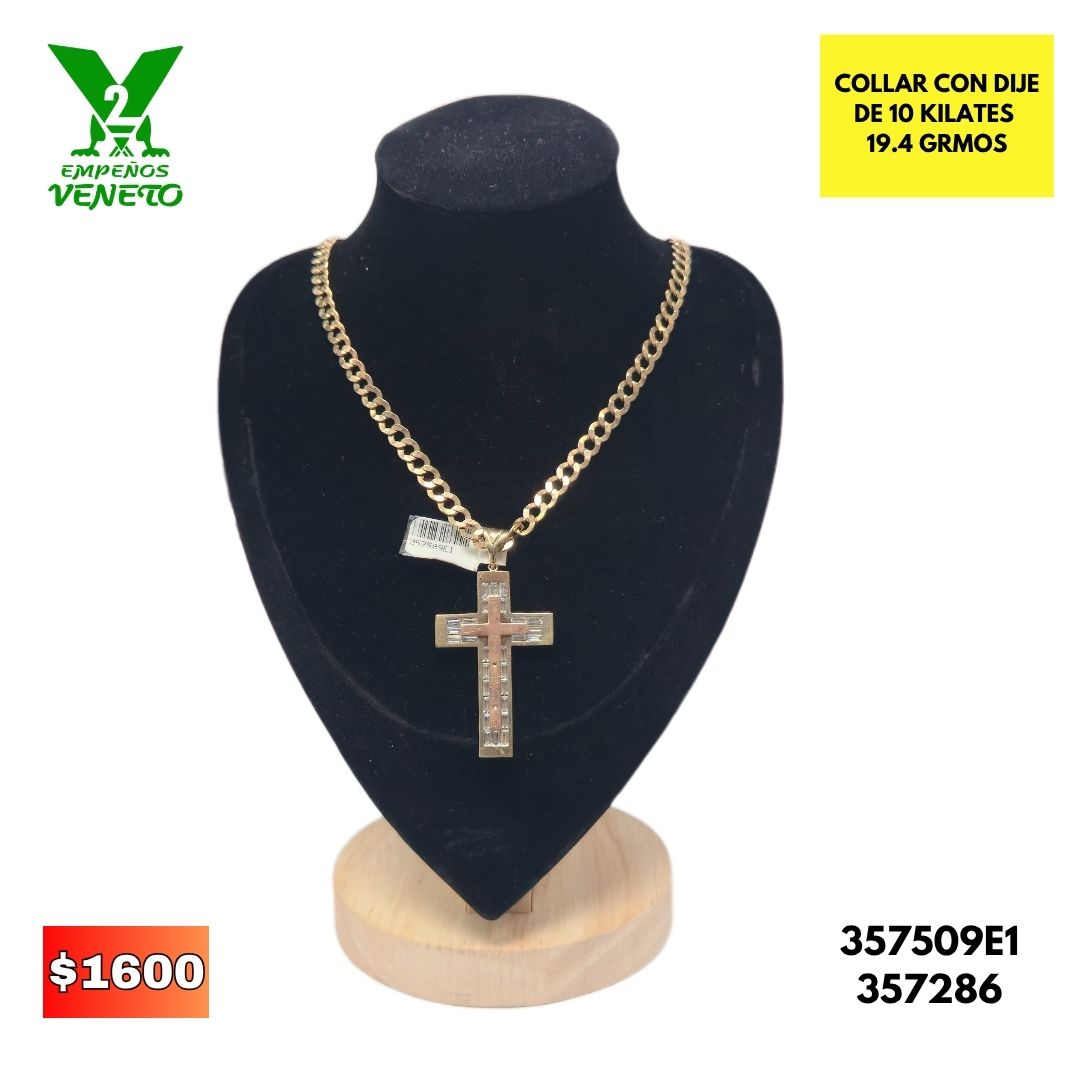 COLLAR CON DIJE DE 10 KILATES 357509E1
