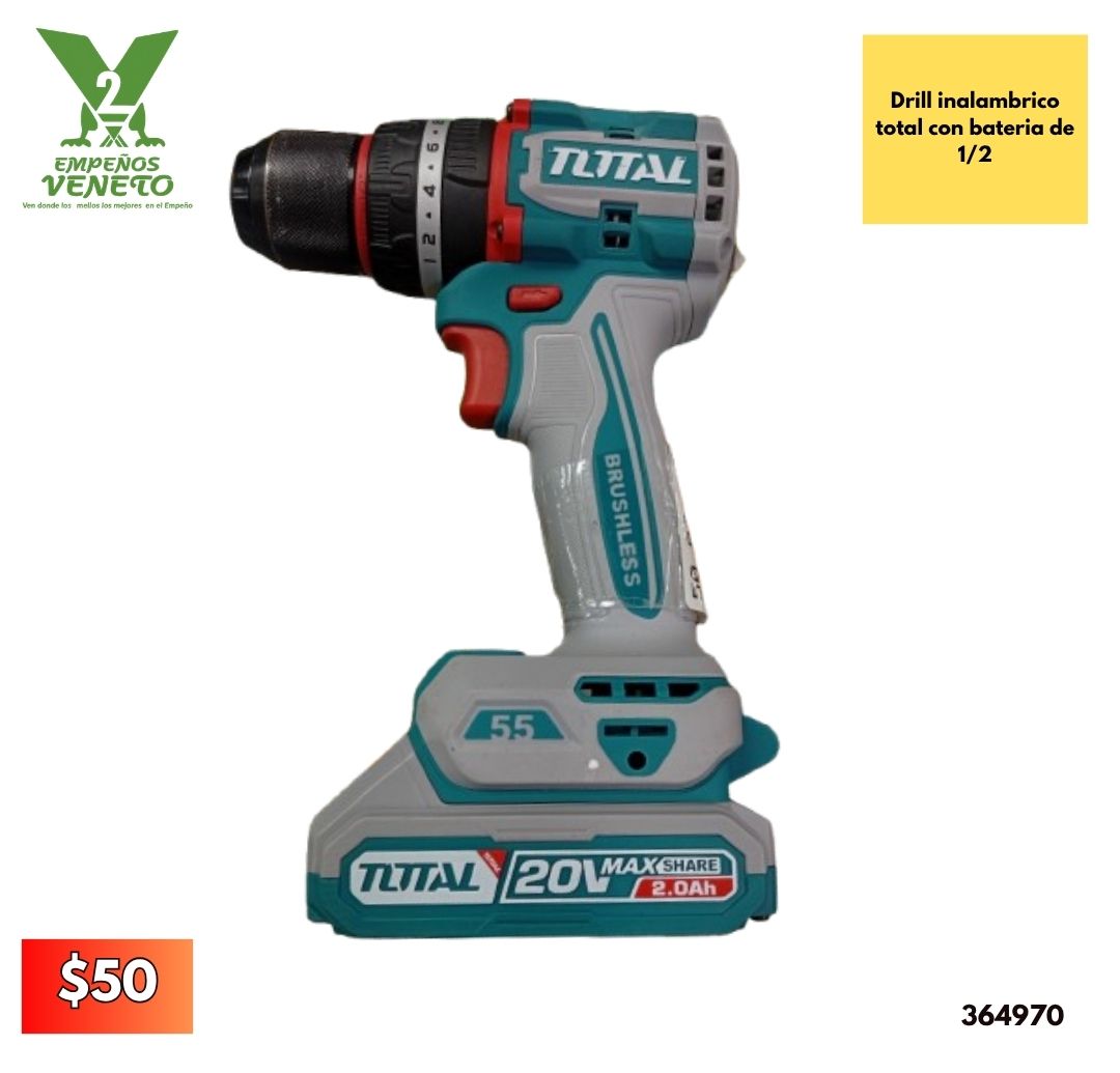 Drill inalámbrico total 364970