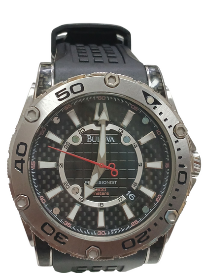 RELOJ BULOVA CHAPLAIN BLACK  1467
