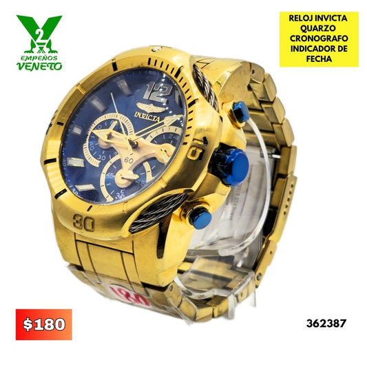 RELOJ INVICTA DORADO 362387