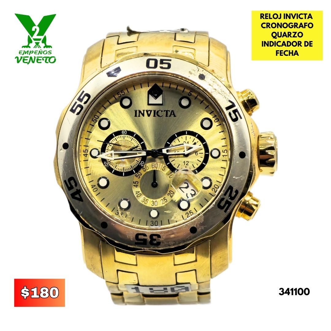 RELOJ INVICTA DORADO 341100