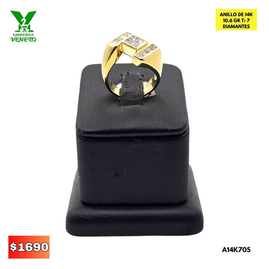 ANILLO DE ORO 14 K A14K705