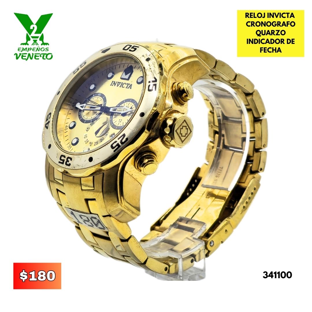 RELOJ INVICTA DORADO 341100
