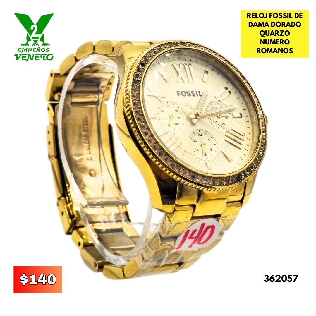 RELOJ FOSSIL DORADO 362057