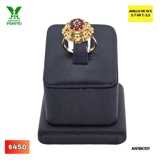 ANILLO DE ORO 18K AN18K101