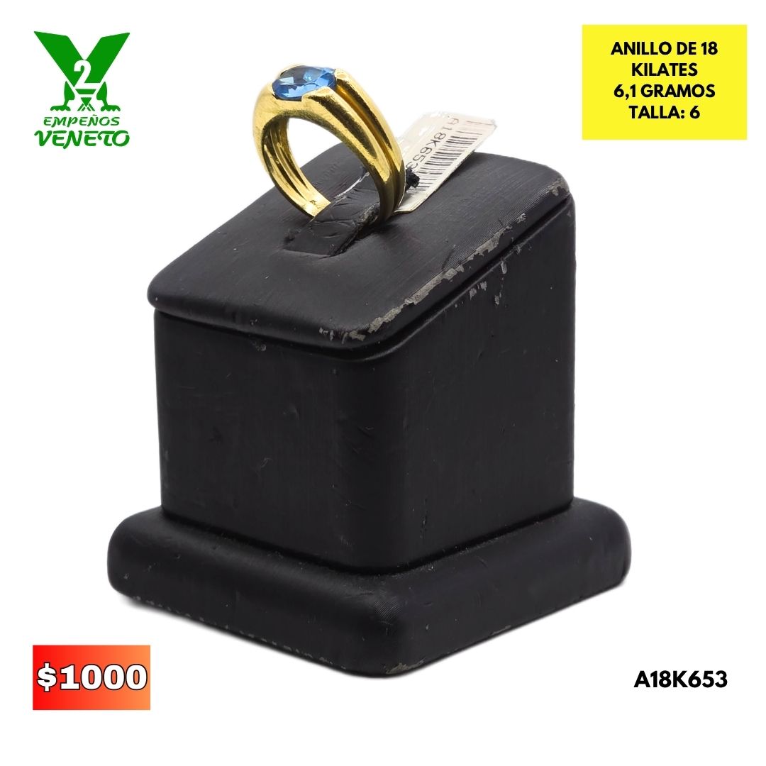 ANILLO DE 18 KILATES A18K653