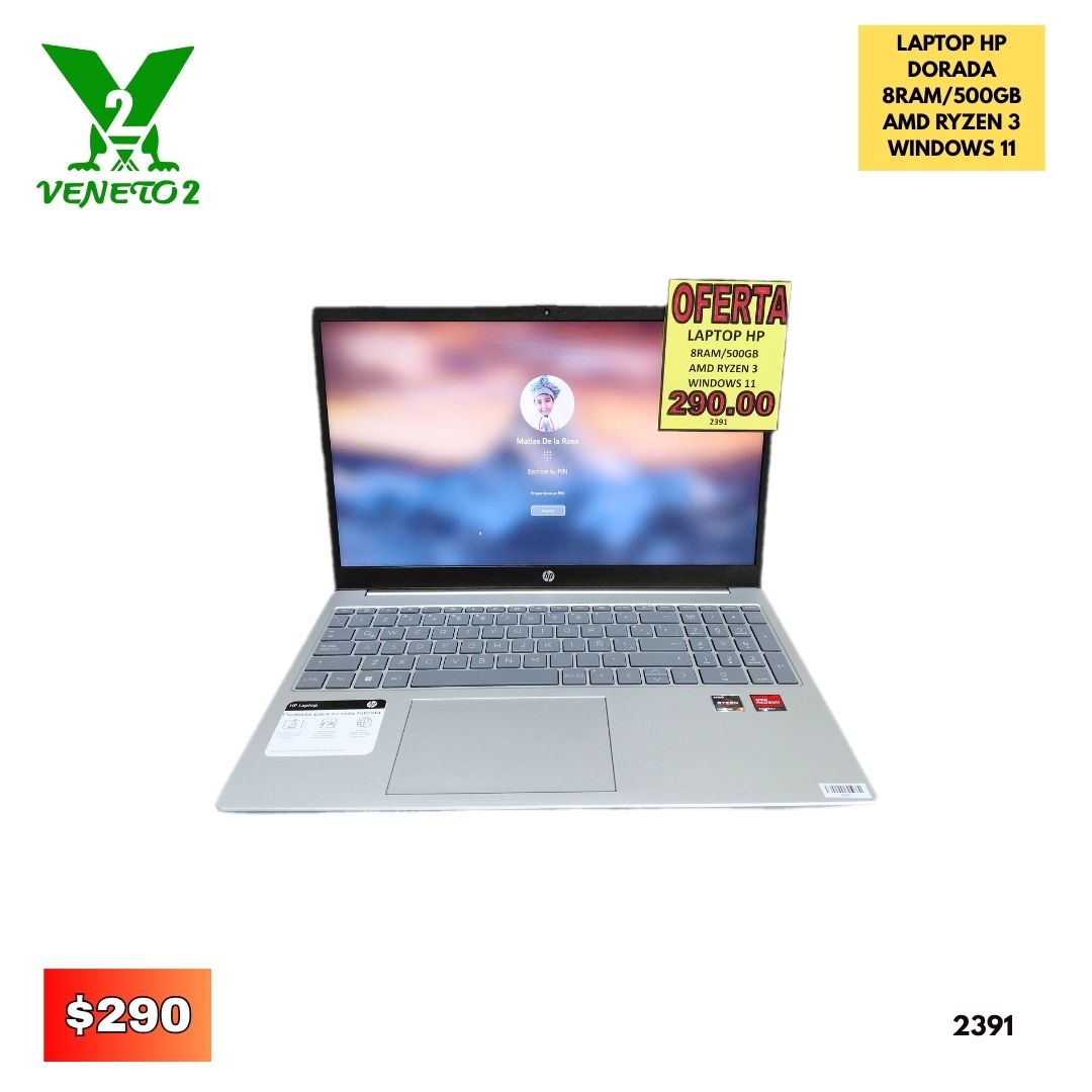 LAPTOP HP DORADA 2391