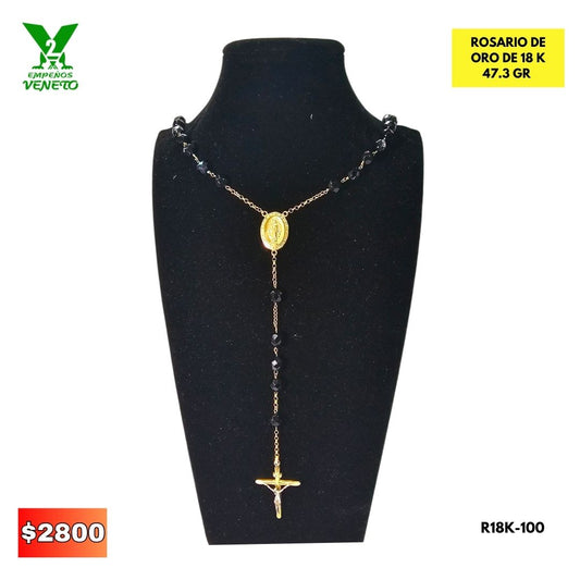ROSARIO DE 18 KILATES R18K-100