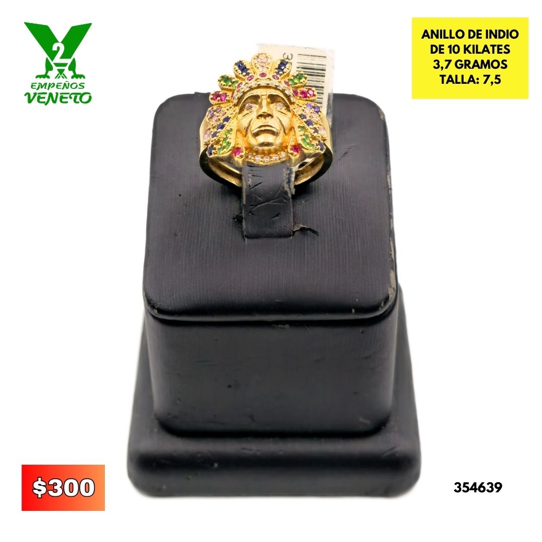 ANILLO DE INDIO 10 KILATES 354639