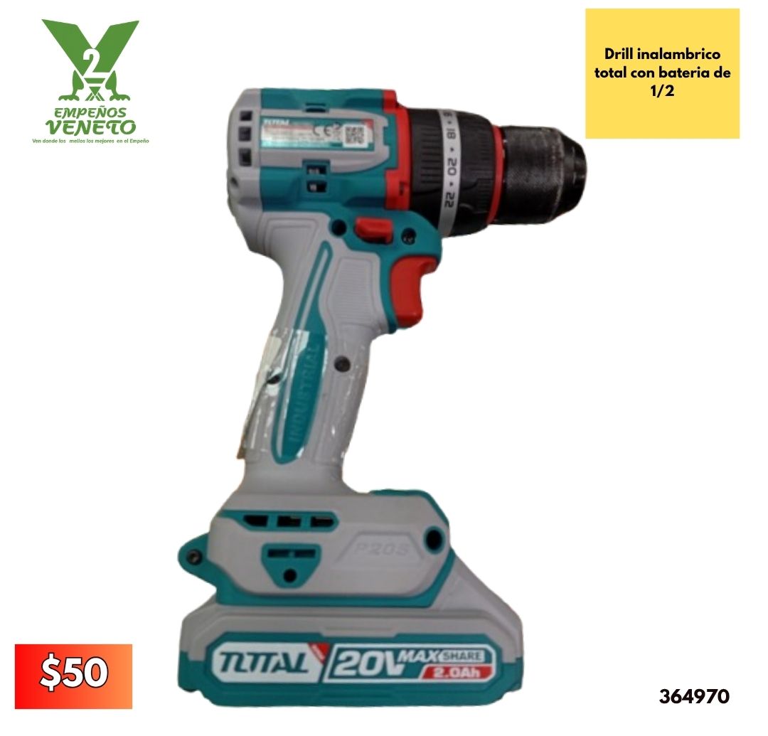 Drill inalámbrico total 364970