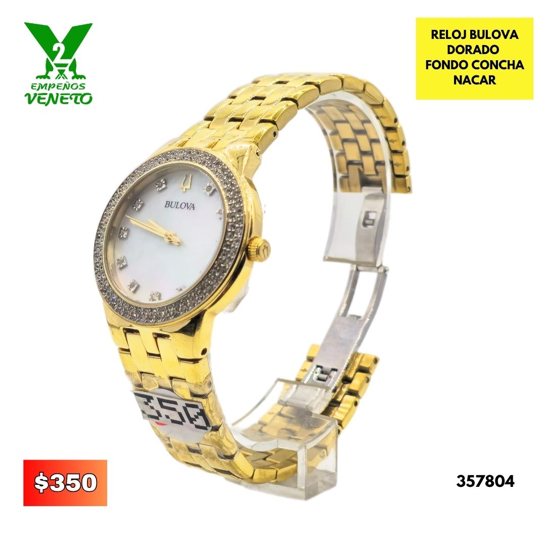RELOJ BULOVA DORADO 357804