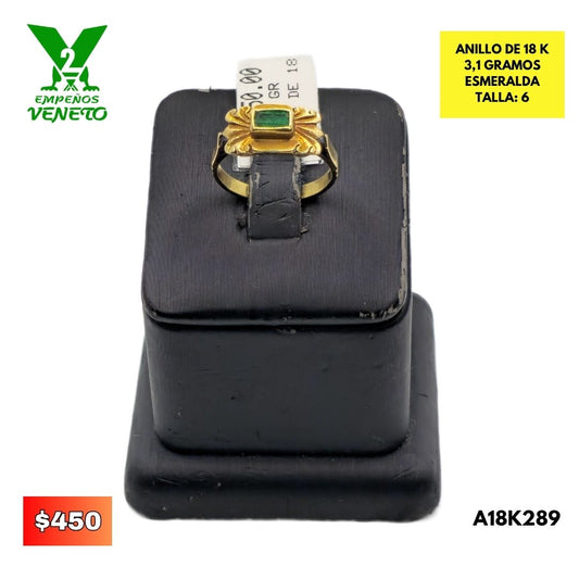 ANILLO DE 18 KILATES A18K289
