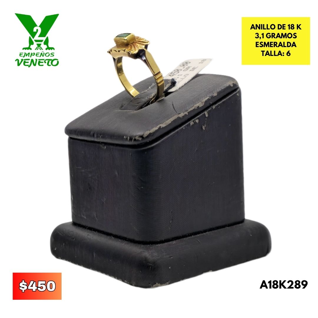 ANILLO DE 18 KILATES A18K289