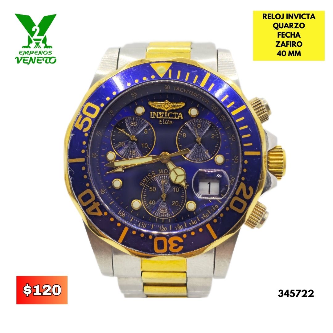 RELOJ INVICTA SUIZO 345722