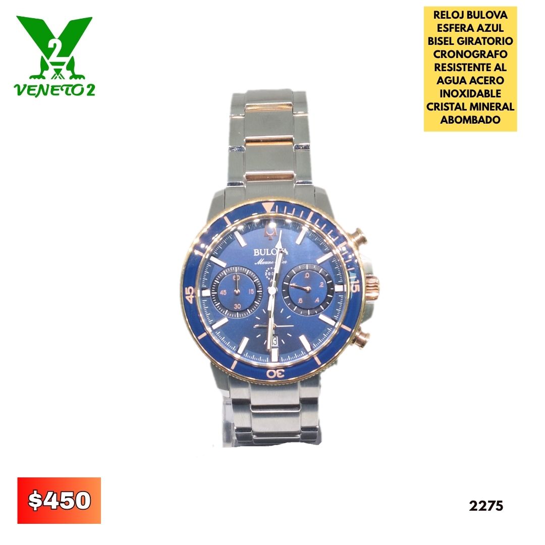 RELOJ BULOVA 2275 EN CAJA