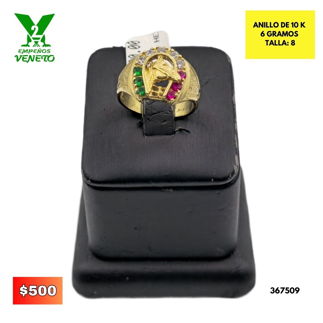 ANILLO DE HERRADURA DE CABALLO 10 KILATES 367509