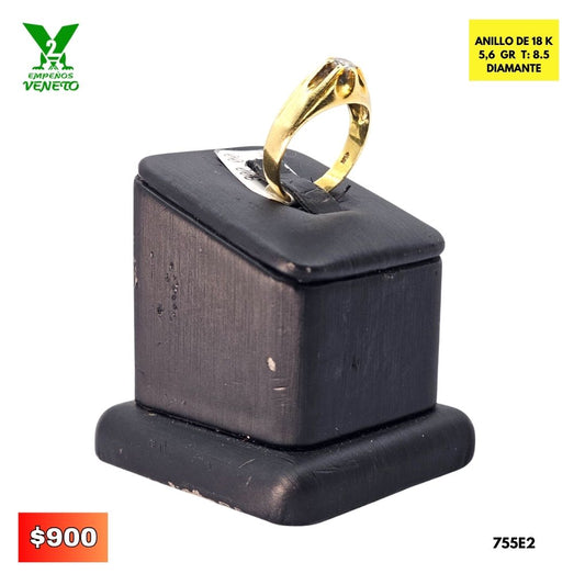 ANILLO DE 18 KILATES DIAMANTES 755E2