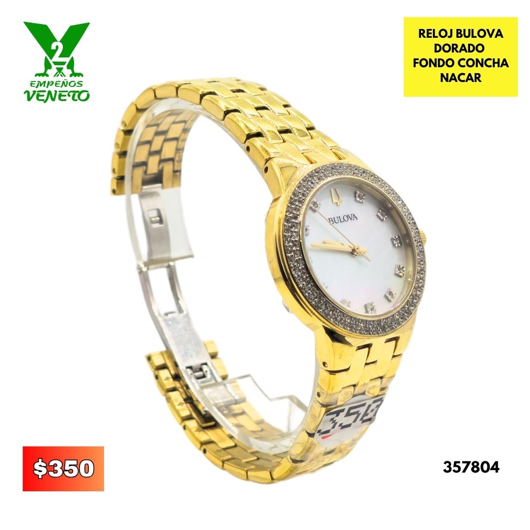 RELOJ BULOVA DORADO 357804