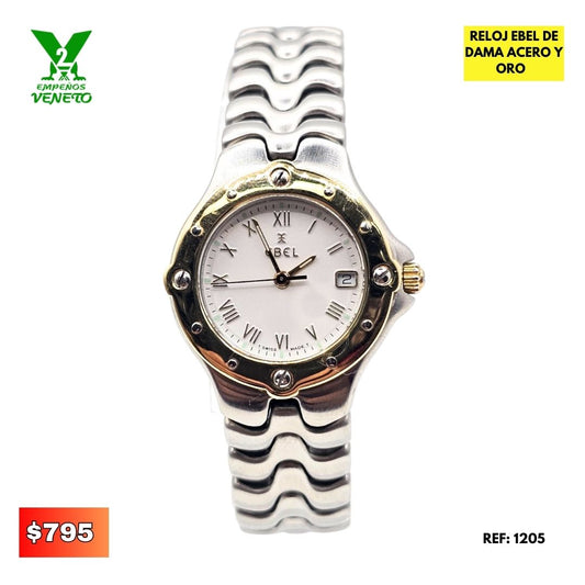 RELOJ EBEL DE ACERO Y ORO 1205