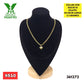 COLLAR CON DIJE DE CORAZON DE 10 KILATES 361272
