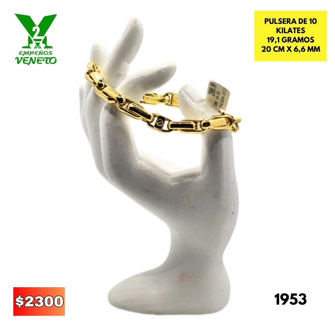 PULSERA DE ORO DE 10 KILATES 1953