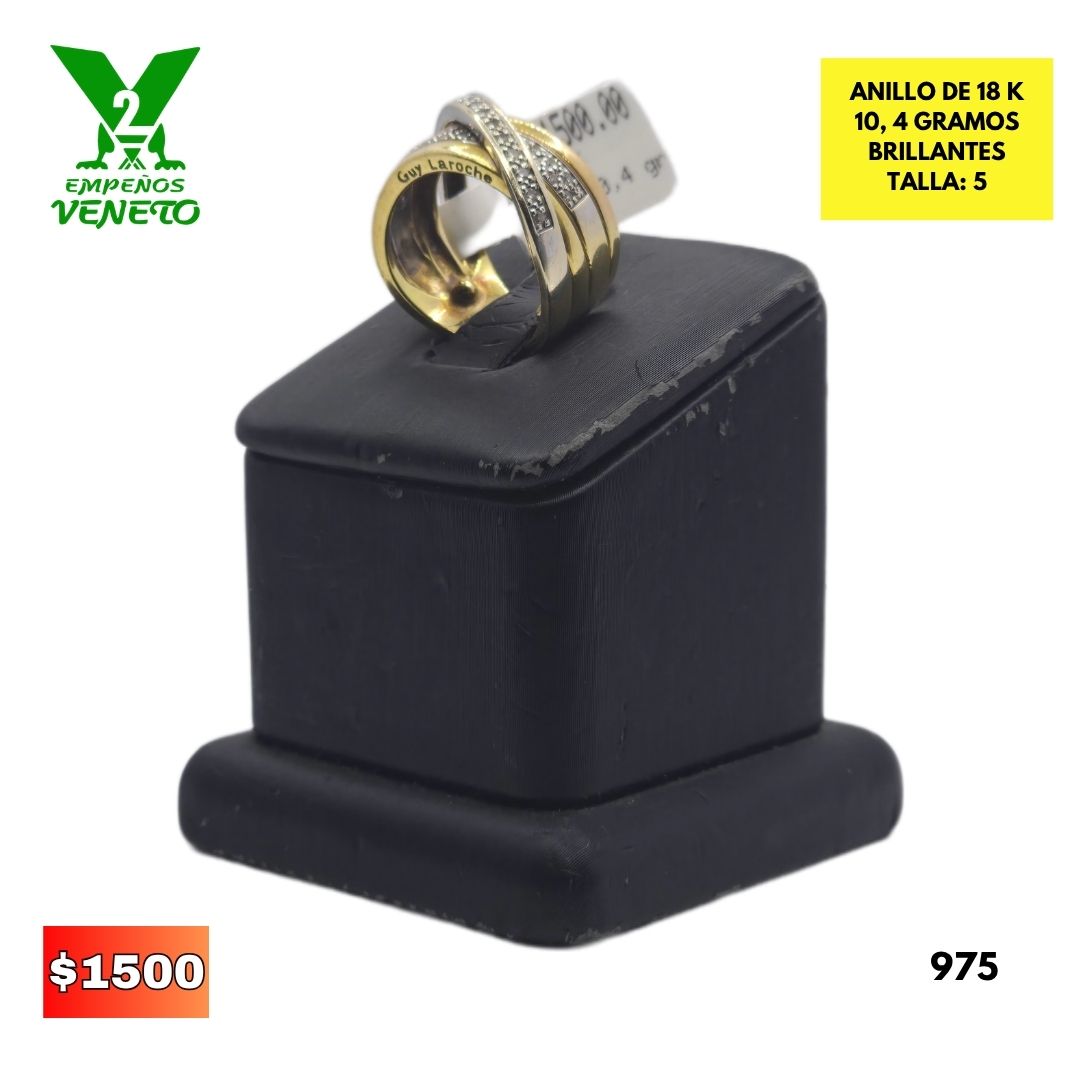 ANILLO DE 18 KILATES 975