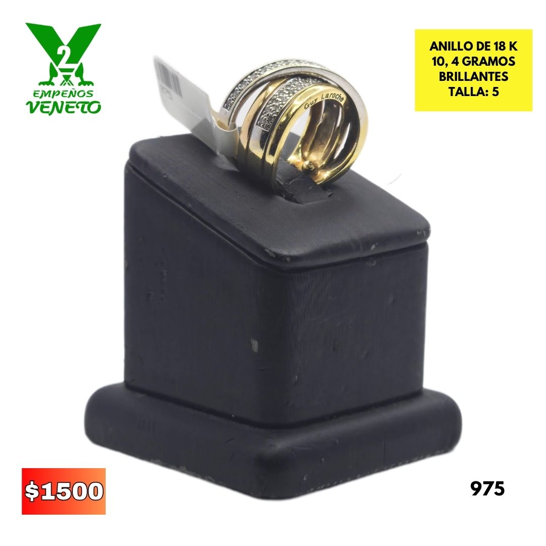 ANILLO DE 18 KILATES 975