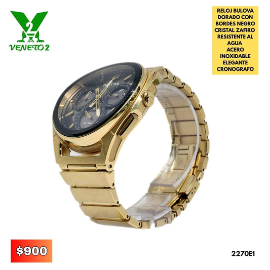 RELOJ BULOVA DORADO 2270E1