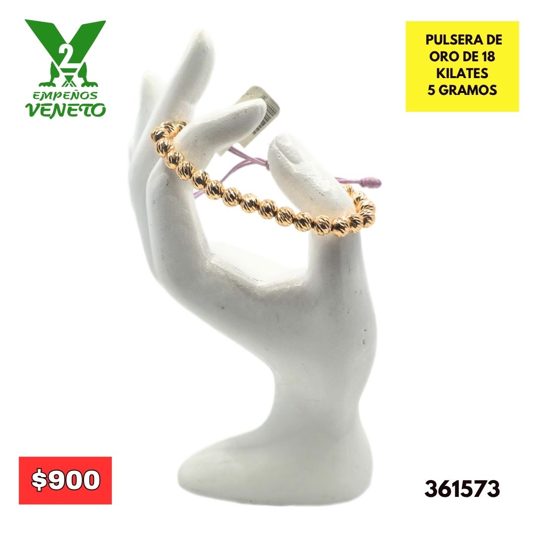 PULSERA DE BALINES DE 18 KILATES 361573