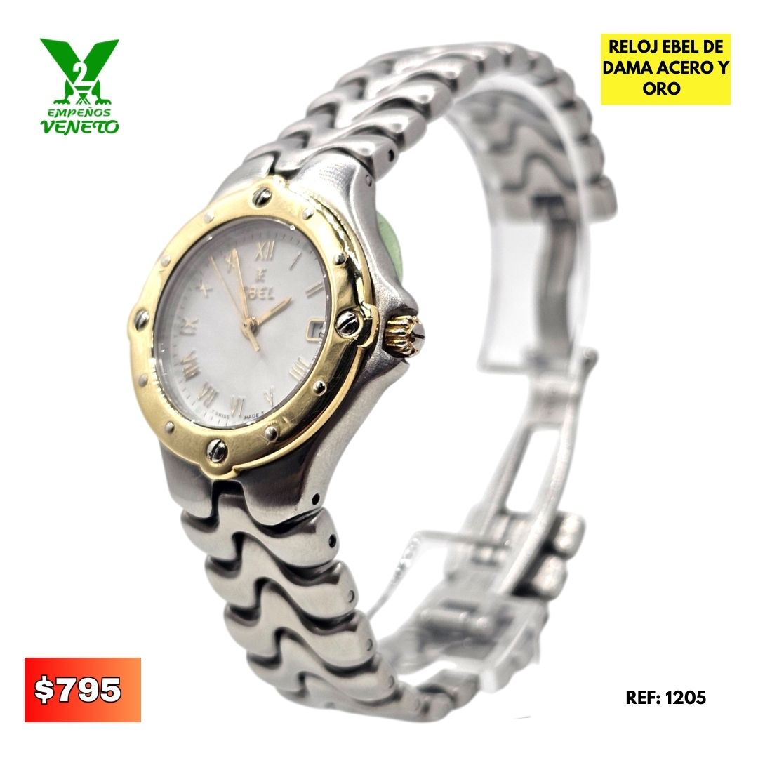 RELOJ EBEL DE ACERO Y ORO 1205