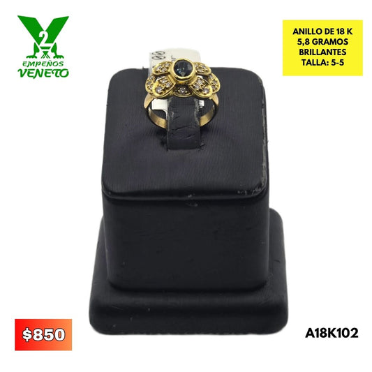 ANILLO DE ORO DE 18 KILATES