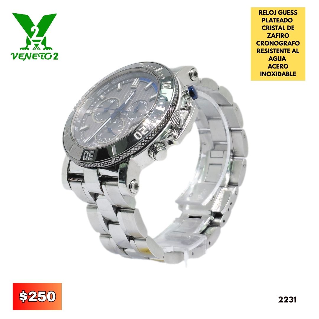 RELOJ GUESS PLATEADO 2231
