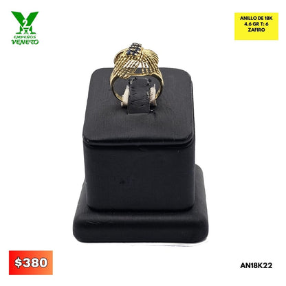 ANILLO DE 18 KILATES AN18K22