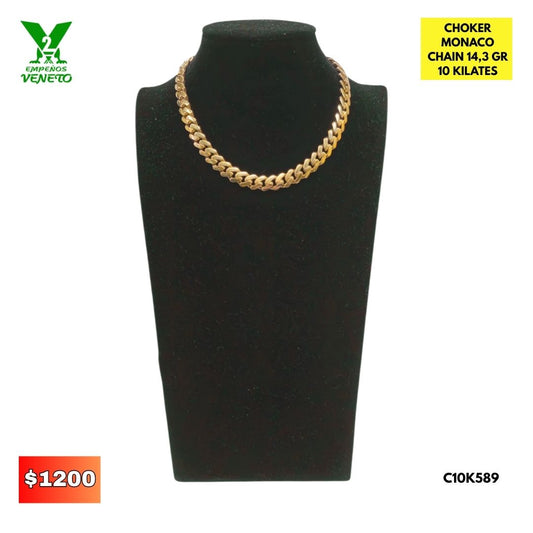 CHOKER MONACO DE 10 KILATES