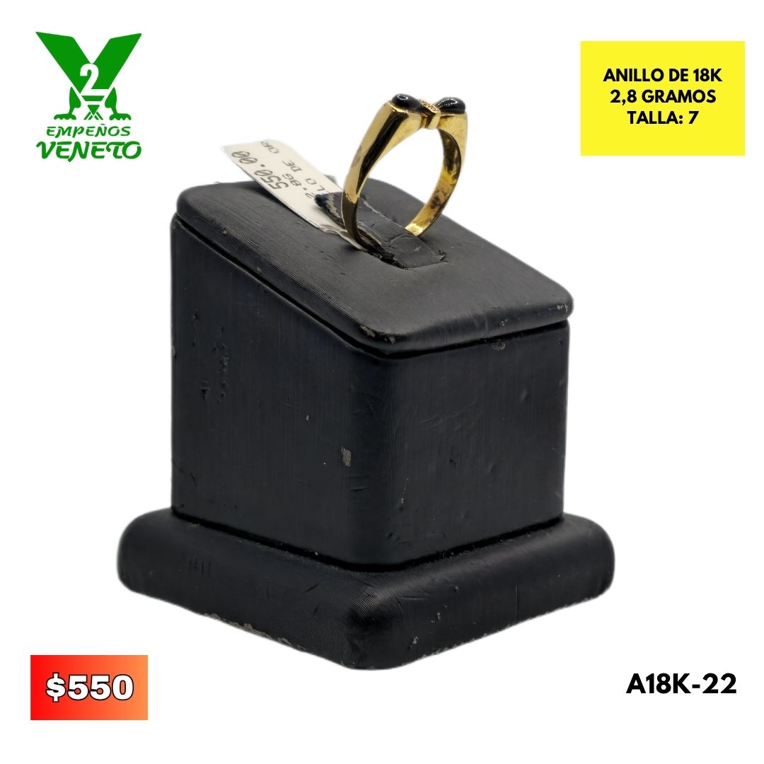 ANILLO DE 18 KILATES A18K-22