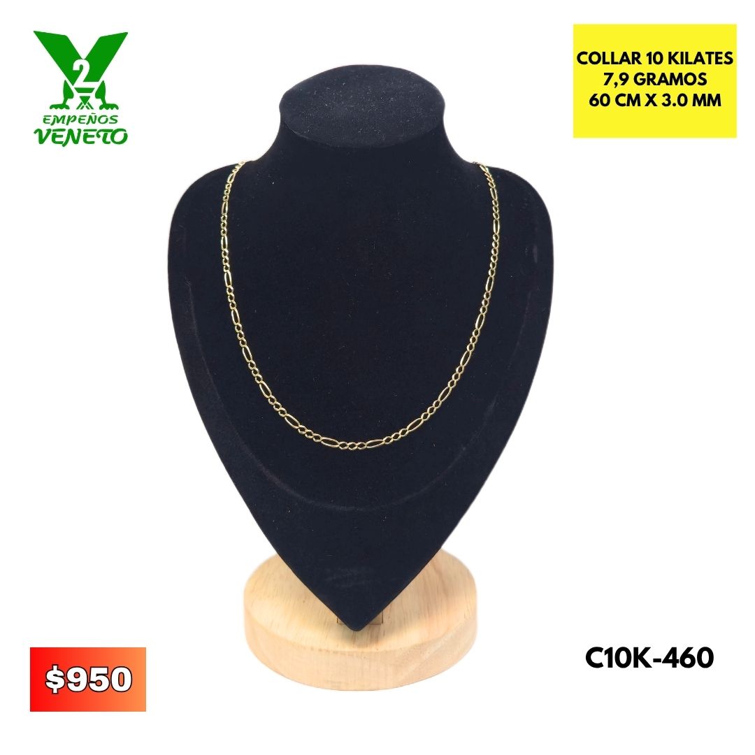 COLLAR DE ORO DE 10 KILATES C10K-460