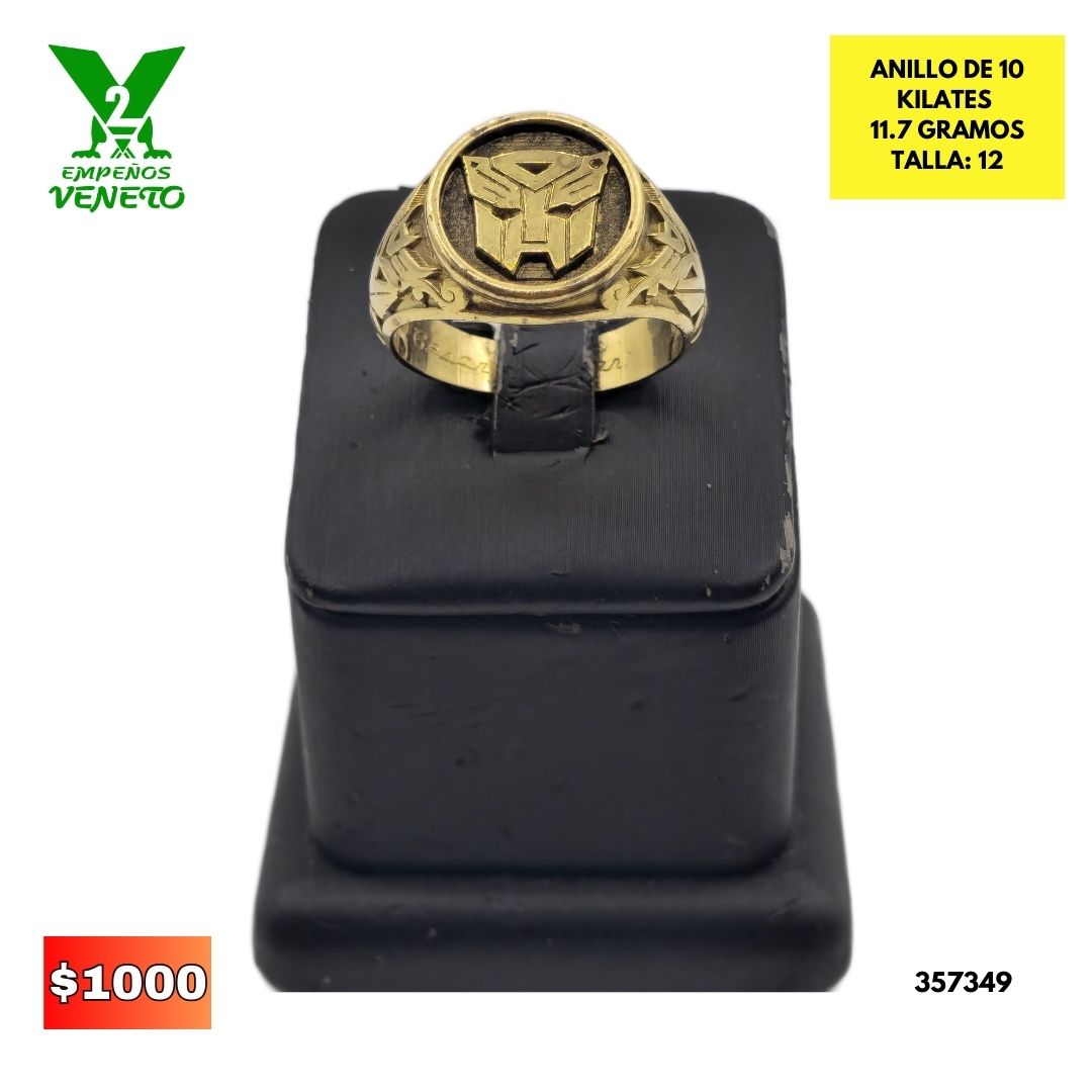 ANILLO DE 10 KILATES 357349
