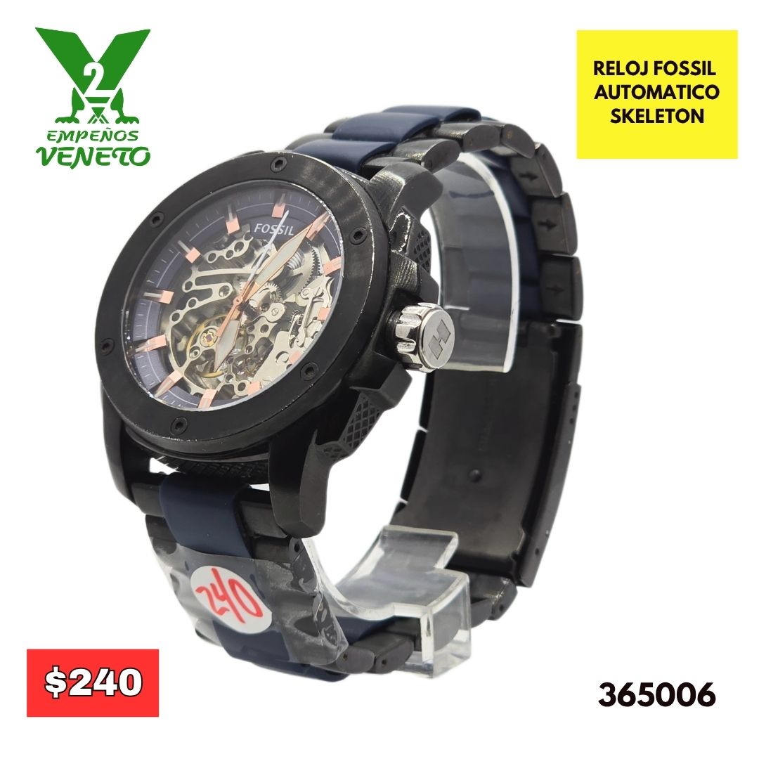 RELOJ FOSSIL SKELETON 365006