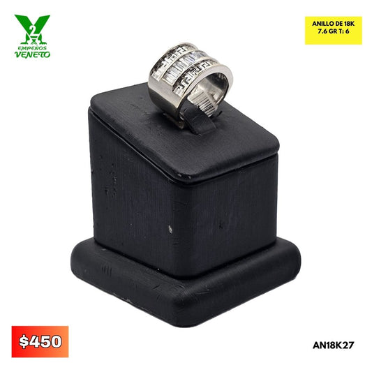 ANILLO DE ORO 18 K AN18K27